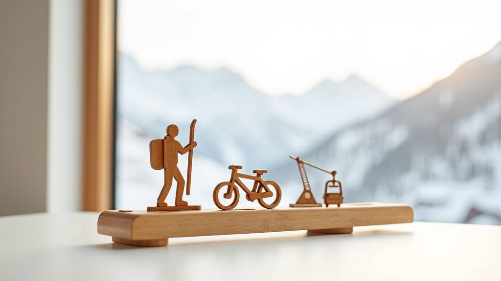 Vue de la carte My Tignes 2026 avec le lac de Tignes en arrière-plan