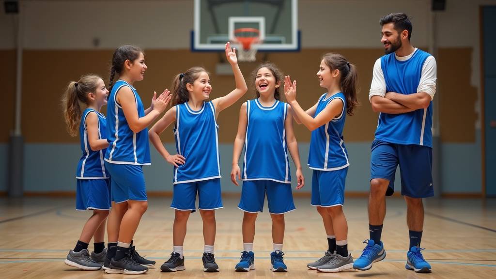 Équipe du Chambéry La Motte Cognin Basket en action