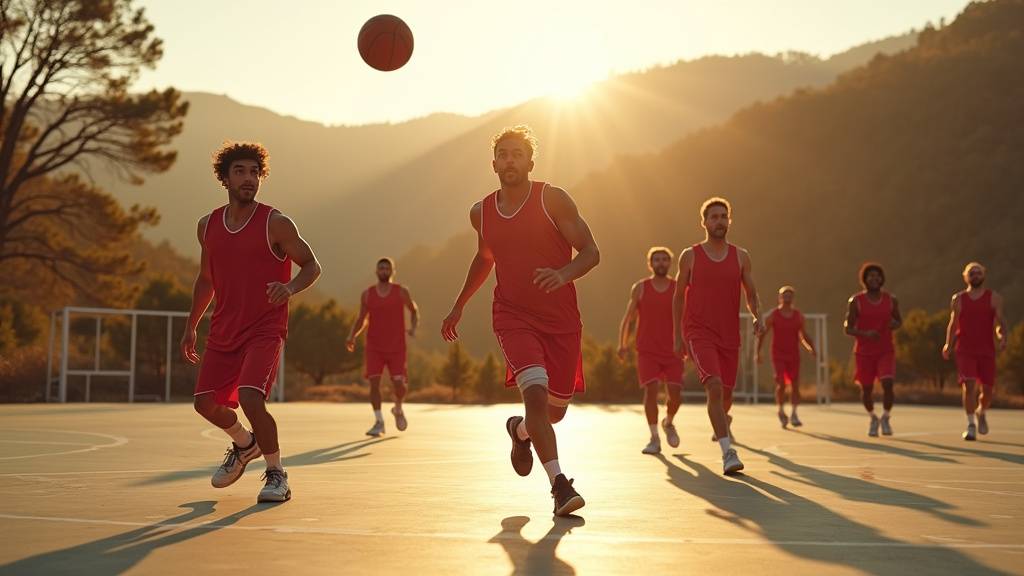 Équipe du Coteaux du Luy Basket lors d'un match à Monségur