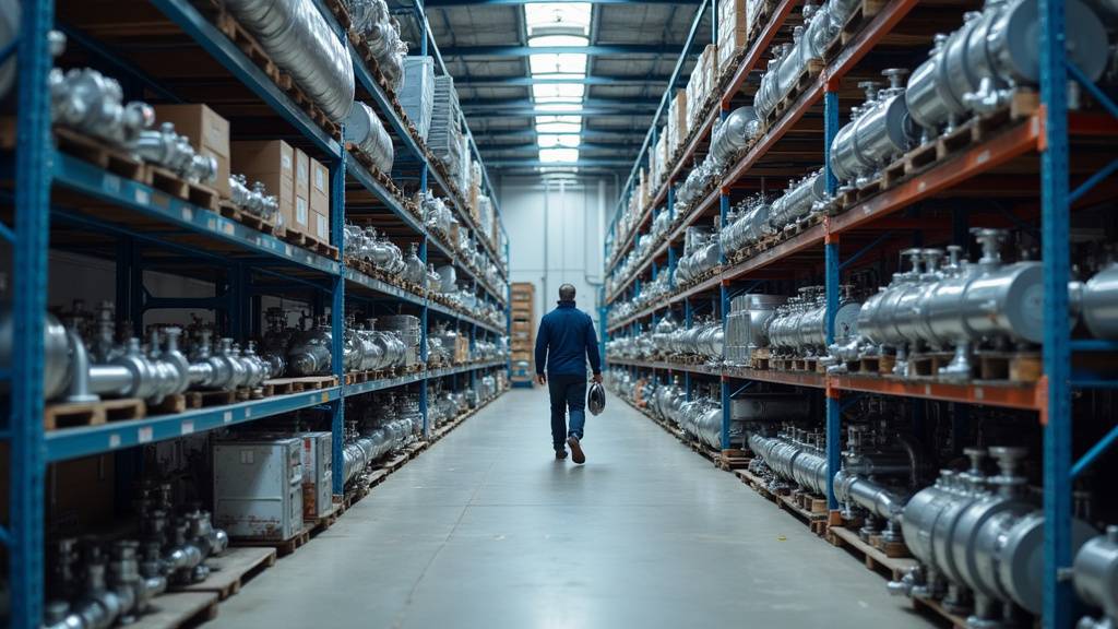 Entrepôt de CTC France à Wittenheim avec du matériel de plomberie et chauffage