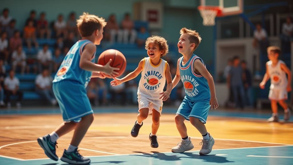 Entraînement du Saint-Delphin Basket avec jeunes joueurs