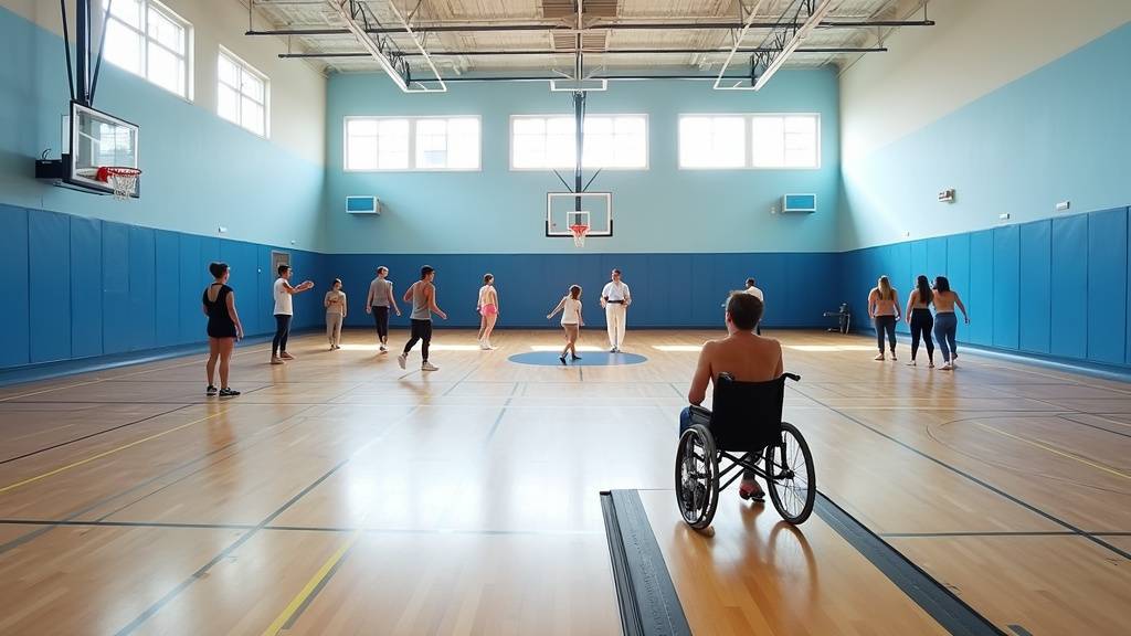 Accès PMR du gymnase Jean Bouin