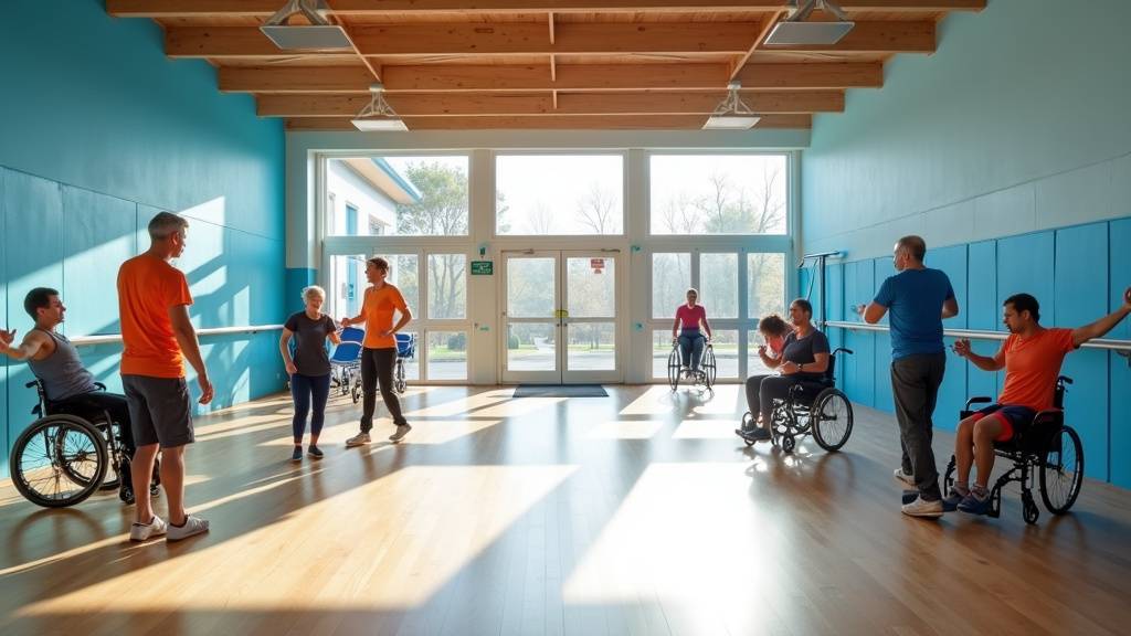 Équipements modernes dans un gymnase de La Tronche