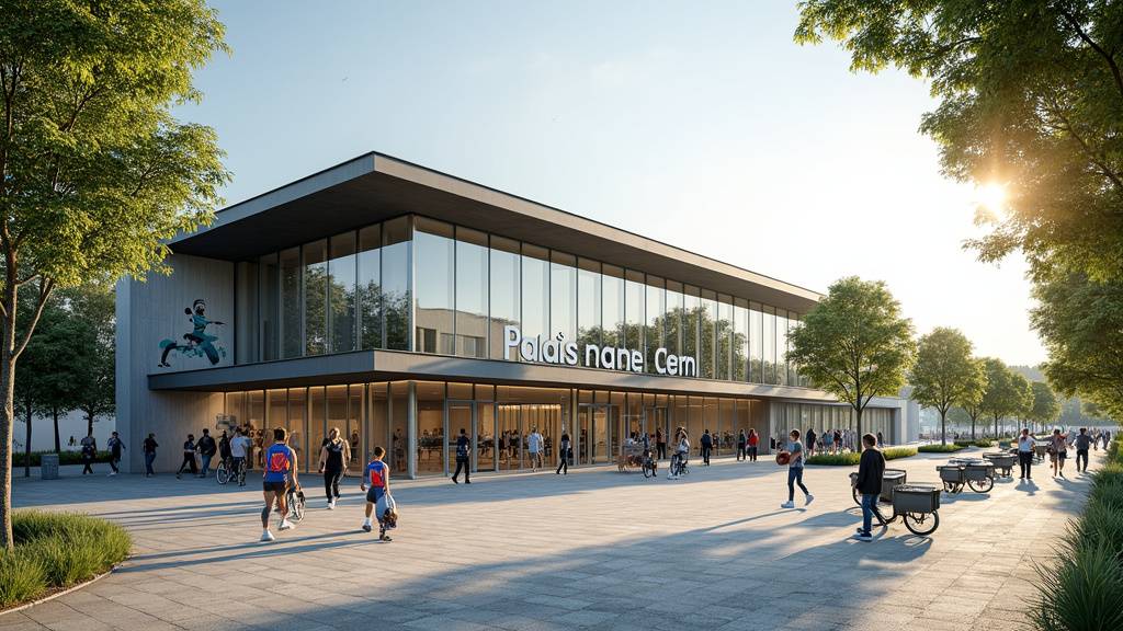 Vue extérieure du Palais des Sports Marcel Cerdan à Joué-lès-Tours
