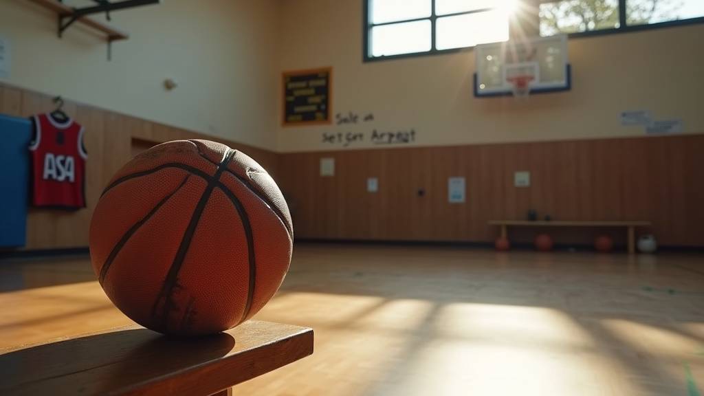 Jeunes joueurs lors d'un stage de basket de l'ASA