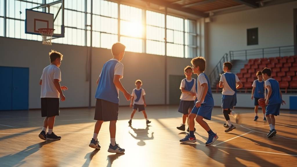 Équipe U15 masculine de l'US Silvange Basket en action