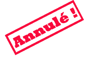 Entraînement annulé !