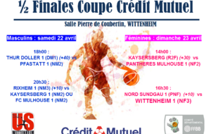 DEMI-FINALES COUPE CREDIT MUTUEL