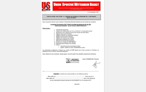 ASSEMBLEE GENERALE SAISON 2016/2017