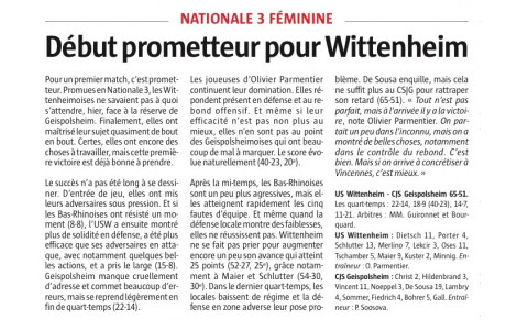 PREMIERE VICTOIRE NF3