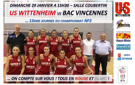 US Wittenheim VS BAC Vincennes