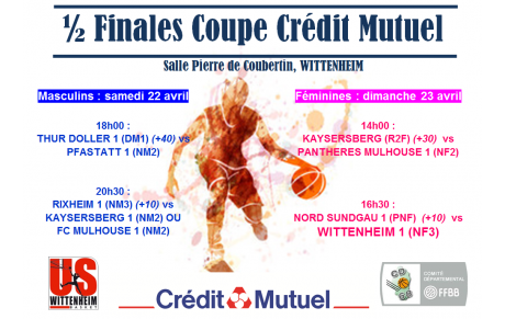 DEMI-FINALES COUPE CREDIT MUTUEL